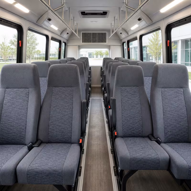 15-35 Passenger Minibus Inside