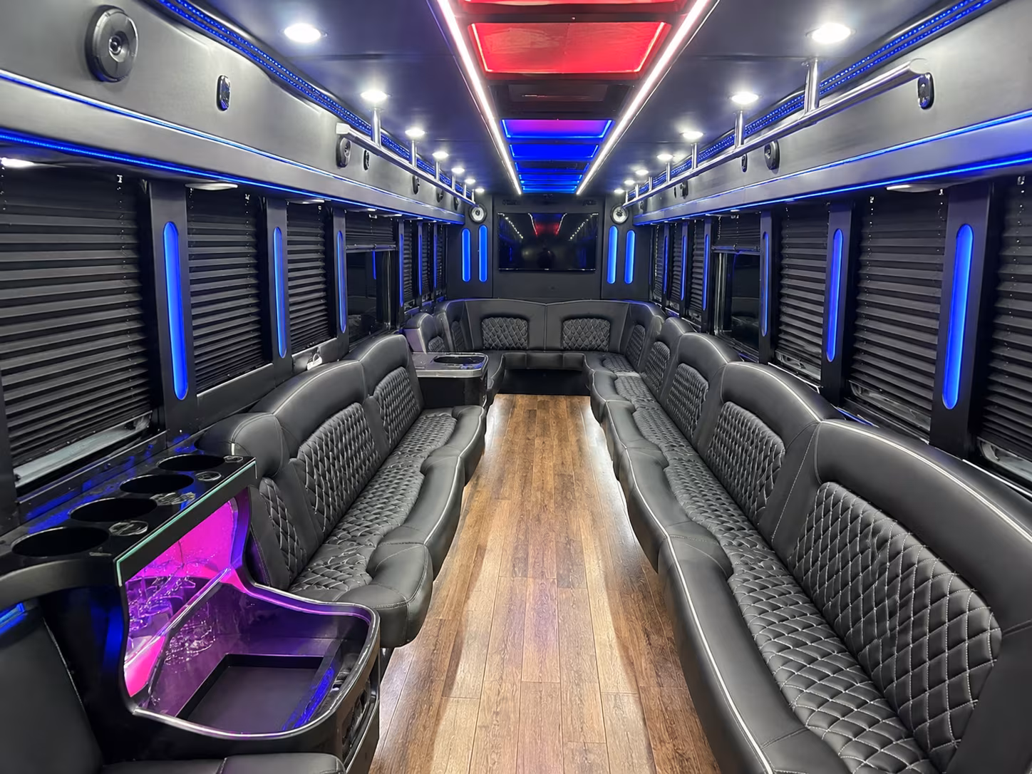 St. Paul Concert & Music Festival Transportation party bus interior