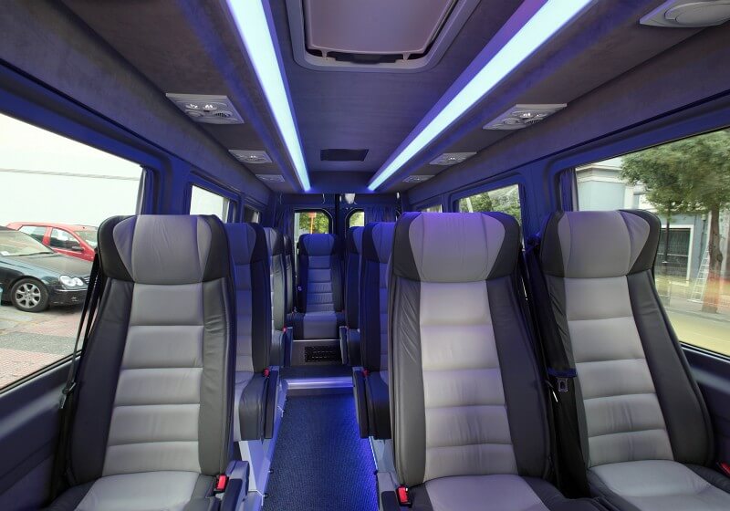 Rochester 18 Passenger Van/Minibus Interior