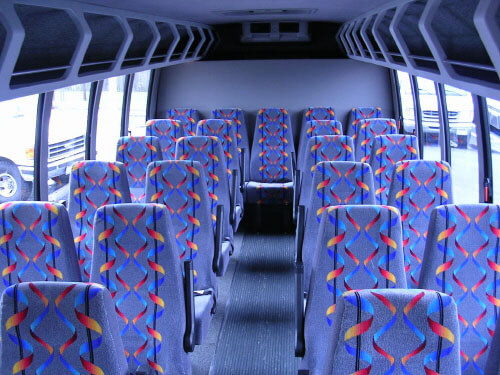 Brooklyn Park 24 Passenger Mini Bus Interior