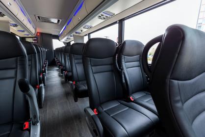 Brooklyn Park 45 Passenger Mini Coach Interior