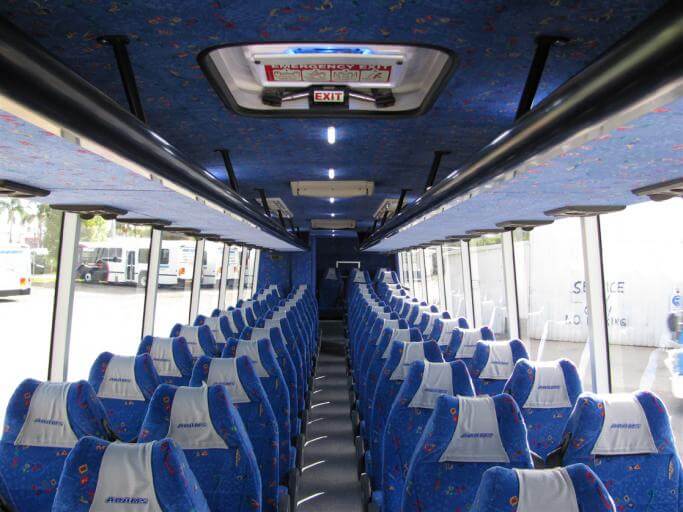 Plymouth 56 Passenger Charter Bus Interior