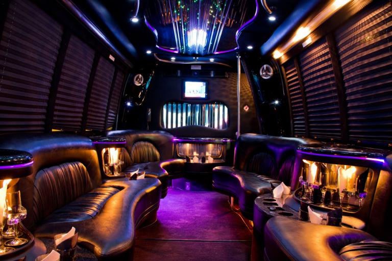 Eagan 22 Passenger Party Bus Interior