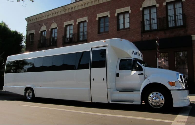 Brooklyn Park 30 Passenger Party Bus White